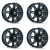 Set 4 20" Mayhem Rampage 20x9 Matte Black 6x135 6x5.5 Wheels 0mm Truck Rims