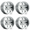 Set 4 17" Voxx G-FX TR-16 Polished Wheels 17x9 6x5.5 0mm Rims
