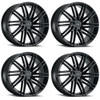 Set 4 20" Petrol P1C 20x8.5 5x4.25 Gloss Black Wheels 40mm Rims