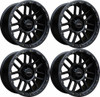 Set 4 20" Vision Off-Road 111 Nemesis Matte Black Wheels 20x9 5x150 Rims 18mm