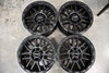 Set 4 20" Vision Off-Road 111 Nemesis Matte Black Wheels 20x9 5x150 Rims 18mm