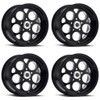 Set 4 15" Vision American Muscle 561 Sport Mag Gloss Black 15x4 5x4.5 Rims -19mm