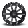 Set 4 22" Fuel D616 Contra 22x12 6x135 6x5.5 -43mm Wheels Matte Black Milled Rim