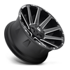 Set 4 22" Fuel D616 Contra 22x12 6x135 6x5.5 -43mm Wheels Matte Black Milled Rim