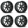 Set 4 Niche M226 Vice 20x10.5 5x120 Gloss Black Matte Black Wheels 20" 35mm