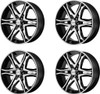 Set 4 American Racing AR893 Mainline 20x8.5 6x135 Black Machined Wheels 20" 35mm