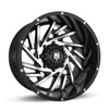 20" American Truxx Web 20x12 Black Machined 8x6.5 Wheel -44mm Lifted Truck Rim