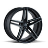 20" Touren Tr73 20x8.5 Black Milled 5x120 Wheel 20mm Rim