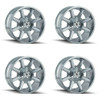 Set 4 22" Mayhem Arsenal 22x12 Chrome 8x6.5 8x170 Wheels -44mm Lifted Truck Rims