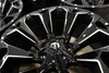 Set 4 17" Fuel D576 Assault 17x9 6x135 6x5.5 Gloss Black Milled Wheels -12mm Rim