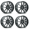 Set 4 Victor Equipment Zuffen 18x11 5x130 Matte Black Wheels 18" 36mm Rims