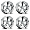 Set 4 US Mag U104 Standard 17x7 5x4.5 Chrome Plated Wheels 17" 1mm Rims