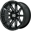 Set 4 XD XD847 Outbreak 20x10 6x135 Gloss Black Milled Wheels 20" -18mm Rims