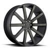 Set 4 DUB  S121 Shot Calla 24x10 6x5.5 Matte Black Double Tint Wheels 24" 20mm