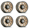 Set 4 17" Vision Off-Road 350 Ojos Bronze Wheels 17x9 6x5.5 Truck Rims -12mm