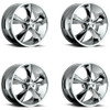 Set 4 20" Foose F105 Legend 20x10 5x4.75 Chrome Plated Wheels 1mm Rims