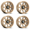 Set 4 17" Vision Off-Road 351 Flow Bronze Wheels 17x9 5x5.5 Truck Rims -12mm