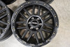 Set 4 18" Vision Off-Road 111 Nemesis Matte Black Wheels 18x9 6x5.5 Rims 0mm