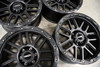 Set 4 18" Vision Off-Road 111 Nemesis Matte Black Wheels 18x9 6x5.5 Rims 0mm