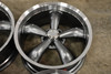 Set 4 18" Vision Muscle 142 Legend Gunmetal Machined Lip 18x8.5 5x115 Rims 20mm