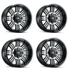 Set 4 17" Ion 144 17x9 Black Machined 8x170 Wheels -12mm Rims