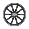 Mandrus Wilhelm 20x10 5x112 Gloss Black W/ Mirror Cut Lip Wheel 20" 25mm Rim