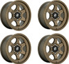 Set 4 Fuel D666 Shok 17x9 6x5.5 Matte Bronze Wheels 17" -12mm Rims