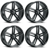 Set 4 OHM Lightning 21x10.5 5x120 Gloss Black Wheels 21" 40mm Rims