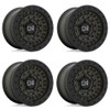 Set 4 Black Rhino Barricade 20x9 6x5.5 Olive Green Black Rock Guard Wheels 20"