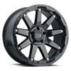 Set 4 18" Black Rhino Oceano 18x9.5 Gun Black Stainless Bolts 5x5 Wheels -18mm