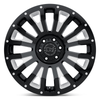 Set 4 Black Rhino Pinatubo 20x12 6x5.5 Black Milled Inside Window Wheels 20"44mm