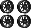 Set 4 KMC KM708 Bully 17x8 5x110 Satin Black Wheels 17" 38mm Rims