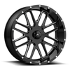 Set 4 MSA Offroad M35 Bandit 20x7 4x137 Black Milled Wheels 20" 0mm Rims