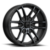 Set 4 MSA Offroad M43 Fangx7 4x137 Black Titanium Tint Wheels" 38mm