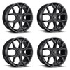 Set 4 DUB S208 Royalty 22x9.5 6x135 6x5.5 Gloss Black Wheels 22" 30mm Rims