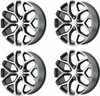 Set 4 Performance Replicas PR176 26x10 6x5.5 Gunmetal Machined Wheels 26" 24mm