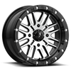 Set 4 18" MSA Offroad M37 Brute Beadlock 18x7 4x156 Black Machine Wheels 10mm