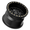 Set 4 KMC Powersports Ks235 Grenade Beadlock 14x7 4x137 Black Wheels 14" 38mm
