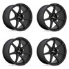 Set 4 Motegi MR154 Battle 18x8 5x4.5 Matte Black Wheels 18" 30mm Rims