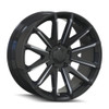 20" Mayhem Crossfire 20x9.5 Black Milled 5x150 Wheel 10mm For Toyota Rim