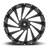 Set 4 MSA Offroad M46 Blade 24x7 4x156 Gloss Black Milled Wheels 24" 0mm Rims