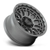 Set 4 20" KMC KM722 Technic 20x9 6x135 Anthracite Wheels 18mm Truck Suv Rims