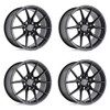 Set 4 TSW Neptune 19x9.5 5x112 Semi Gloss Black Wheels 19" 39mm Rims