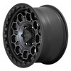Set 4 KMC KM545 Trek 17x9 6x5.5 Satin Black With Gray Tint Wheels 17" -12mm Rims