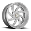 Set 4 18" MSA Offroad M36 Switch 18x7 4x156 0mm Wheels Brushed Titanium Rims