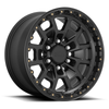 Set 4 KMC KM718 Summit 16x8 6x120 Satin Black Wheels 16" 0mm Rims