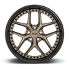 Set 4 20" Niche M227 Vice 20x9 5x115 18mm Bronze Black Bead Ring Wheels Rims