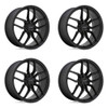 Set 4 Petrol P5C 20x8.5 5x112 Matte Black Wheels 20" 40mm Rims