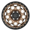 Set 4 KMC KM545 Trek 17x9 6x5.5 Matte Bronze With Black Lip Wheels 17" -12mm