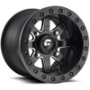 Set 4 Fuel UTV D938 Maverick Beadlock 14x7 4x137 Black Milled Wheels 14" 38mm